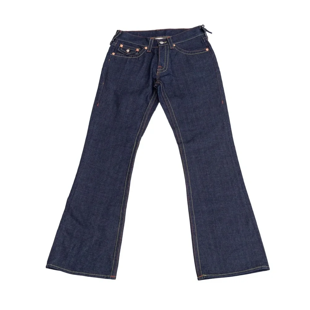 True Religion Billy Jeans USA Dark Wash Bootcut Dragon Embroidered‎ Denim 32x34